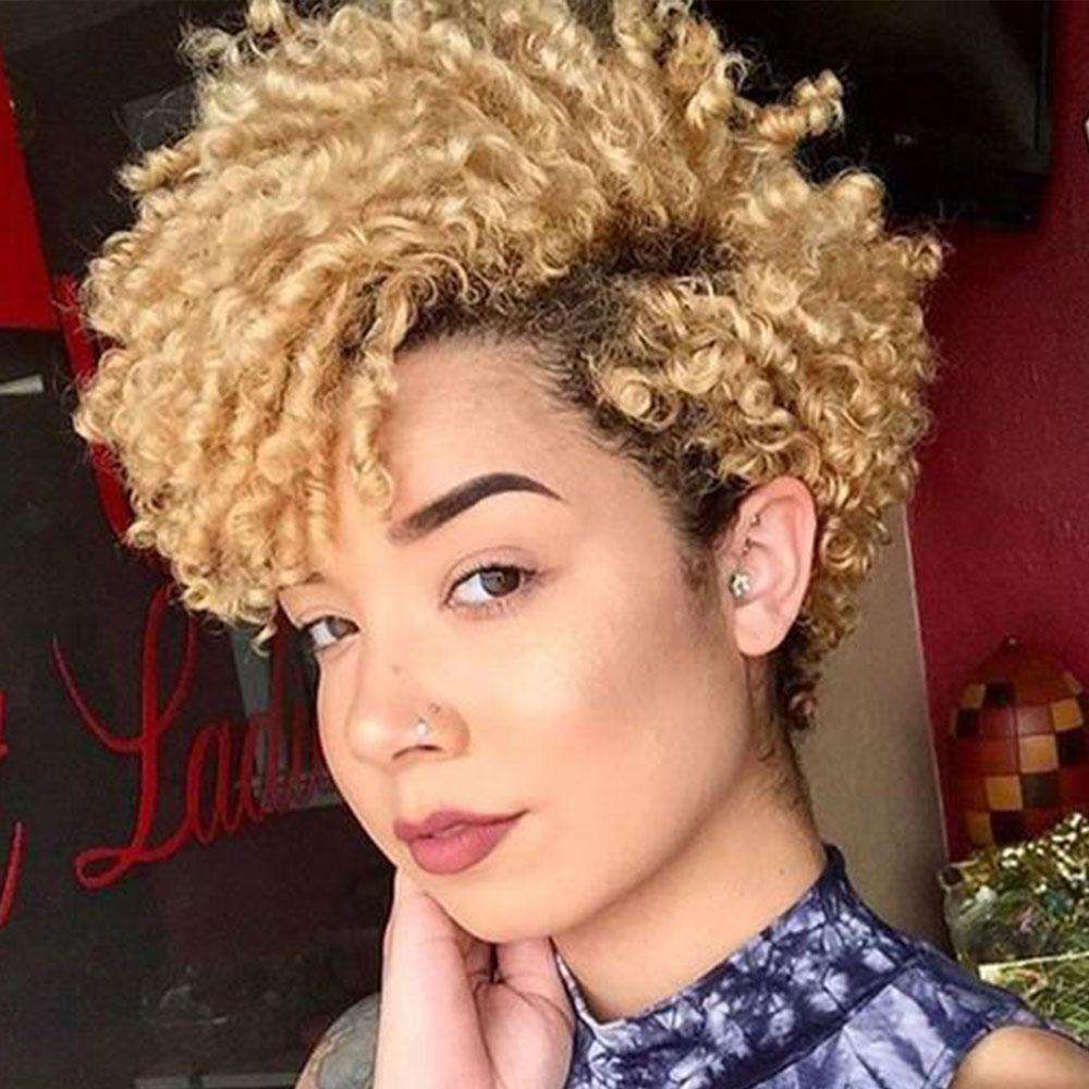 Luna 091 Gorgeous Short Wig Women Spiral Kinky Hair