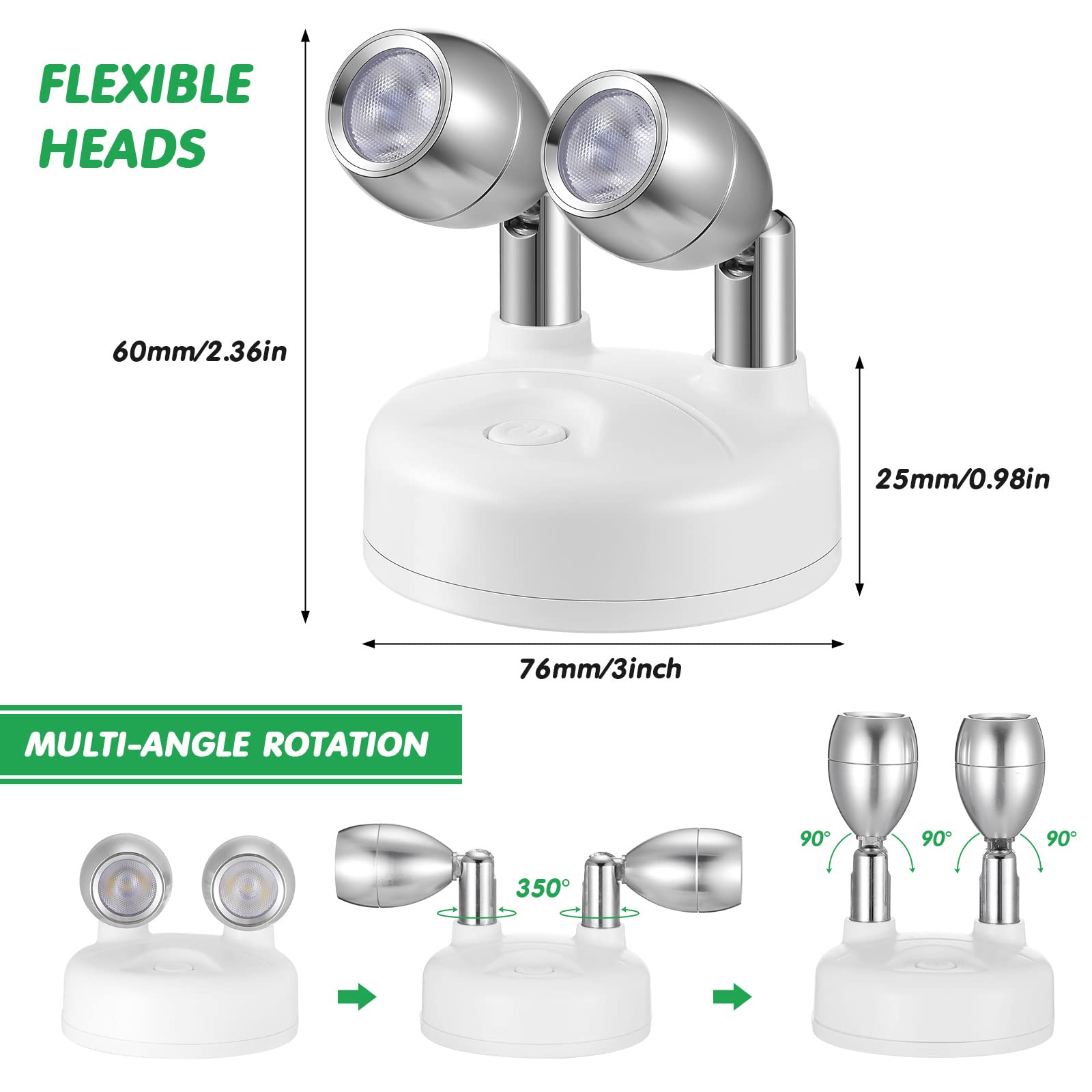🔥ON SALE🔥Dual Head RGB LED Spotlight with Remote