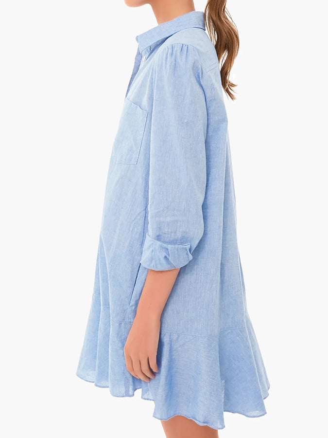 Women's Loose Solid Color Patchwork Dress