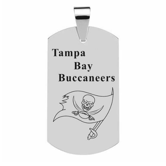 TAMPA BAY BUCCANEERS TITANIUM STEEL DOG TAG