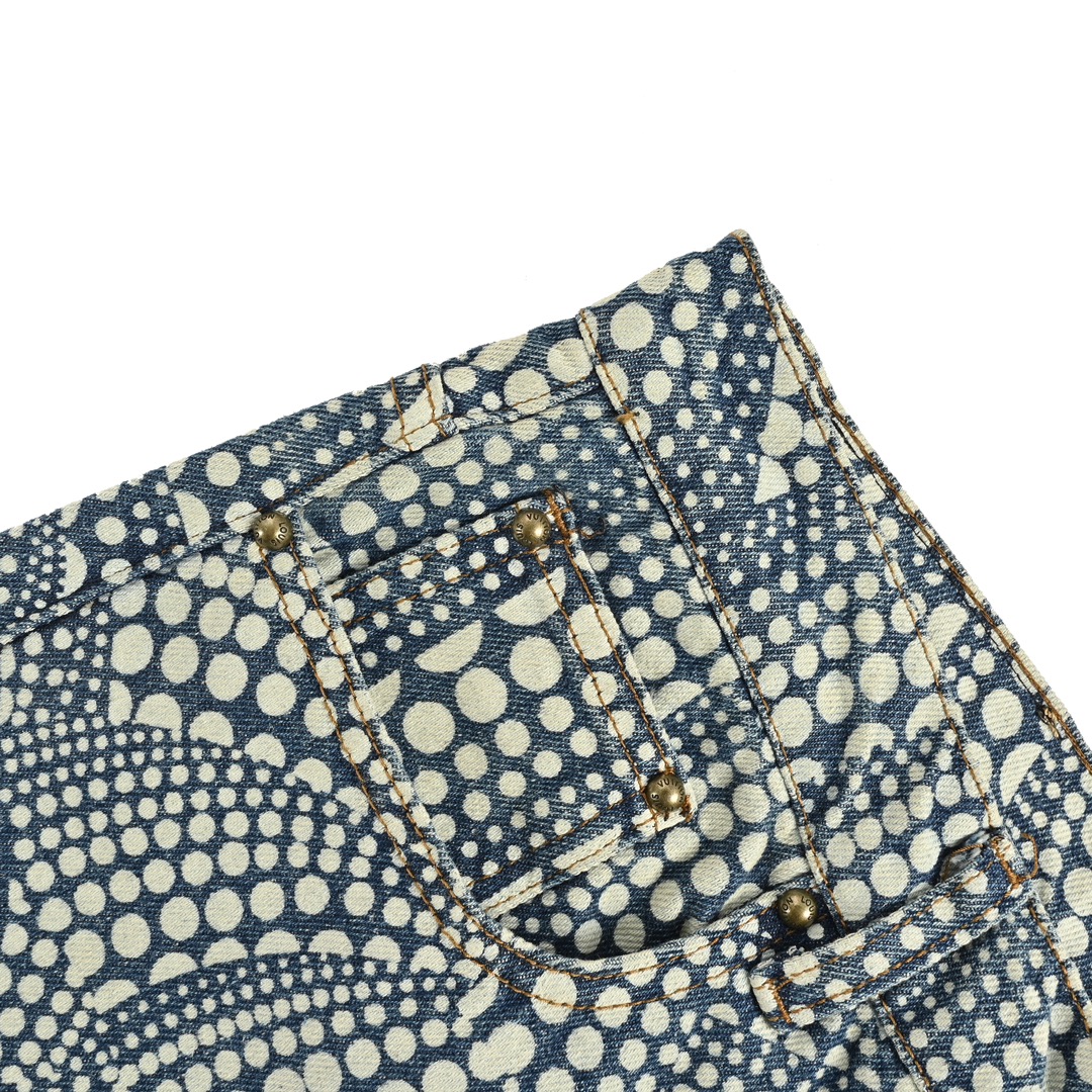 Louis Vuitton Yayoi Kusama Pumpkin Series Polka Dot Jeans Set