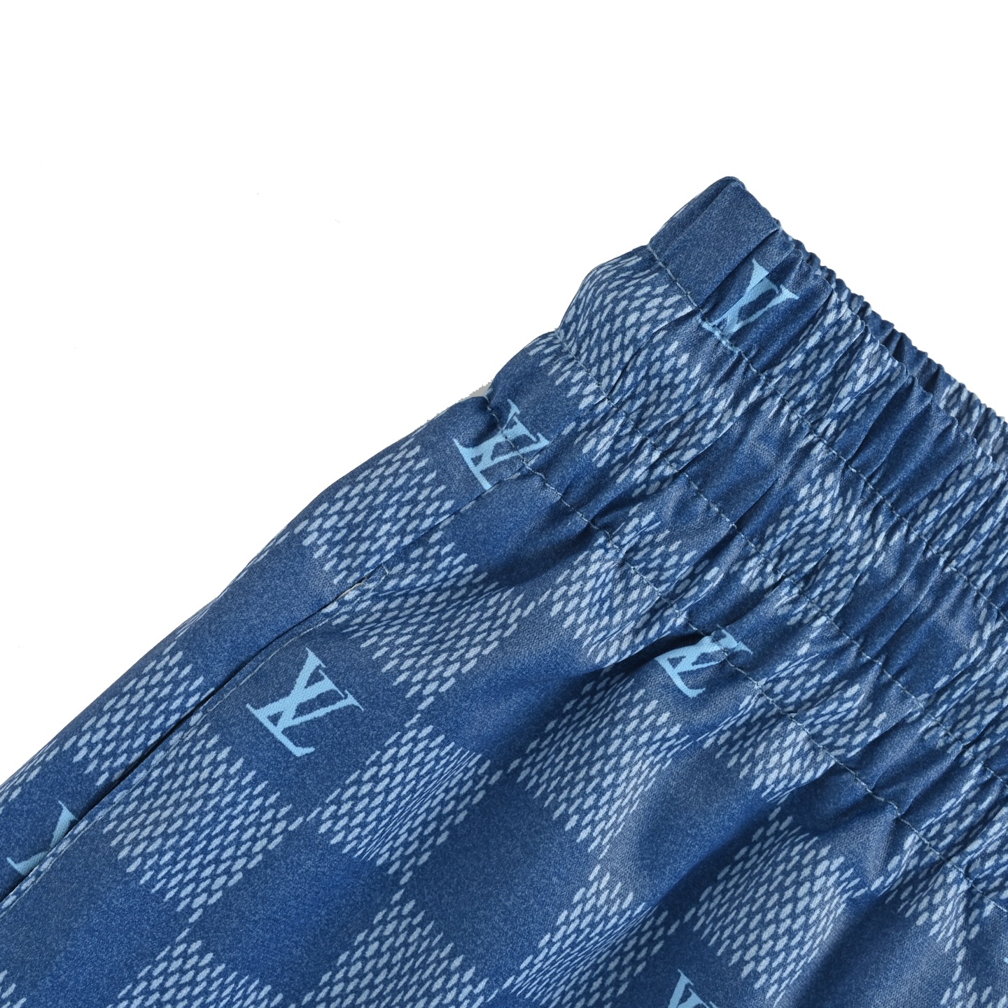 Louis Vuitton 25ss Checkerboard Print Monogram Beach Shorts