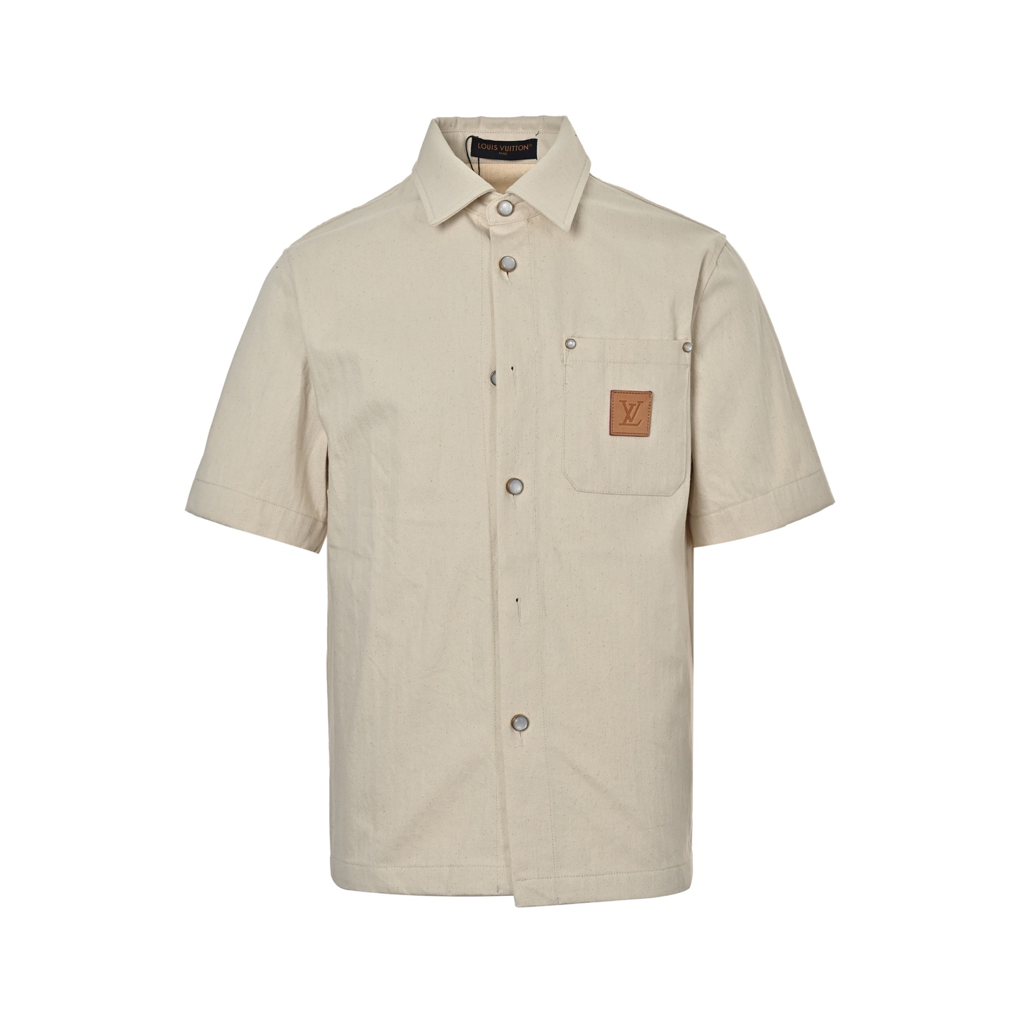 Louis Vuitton 25ss logo denim short sleeve shirt