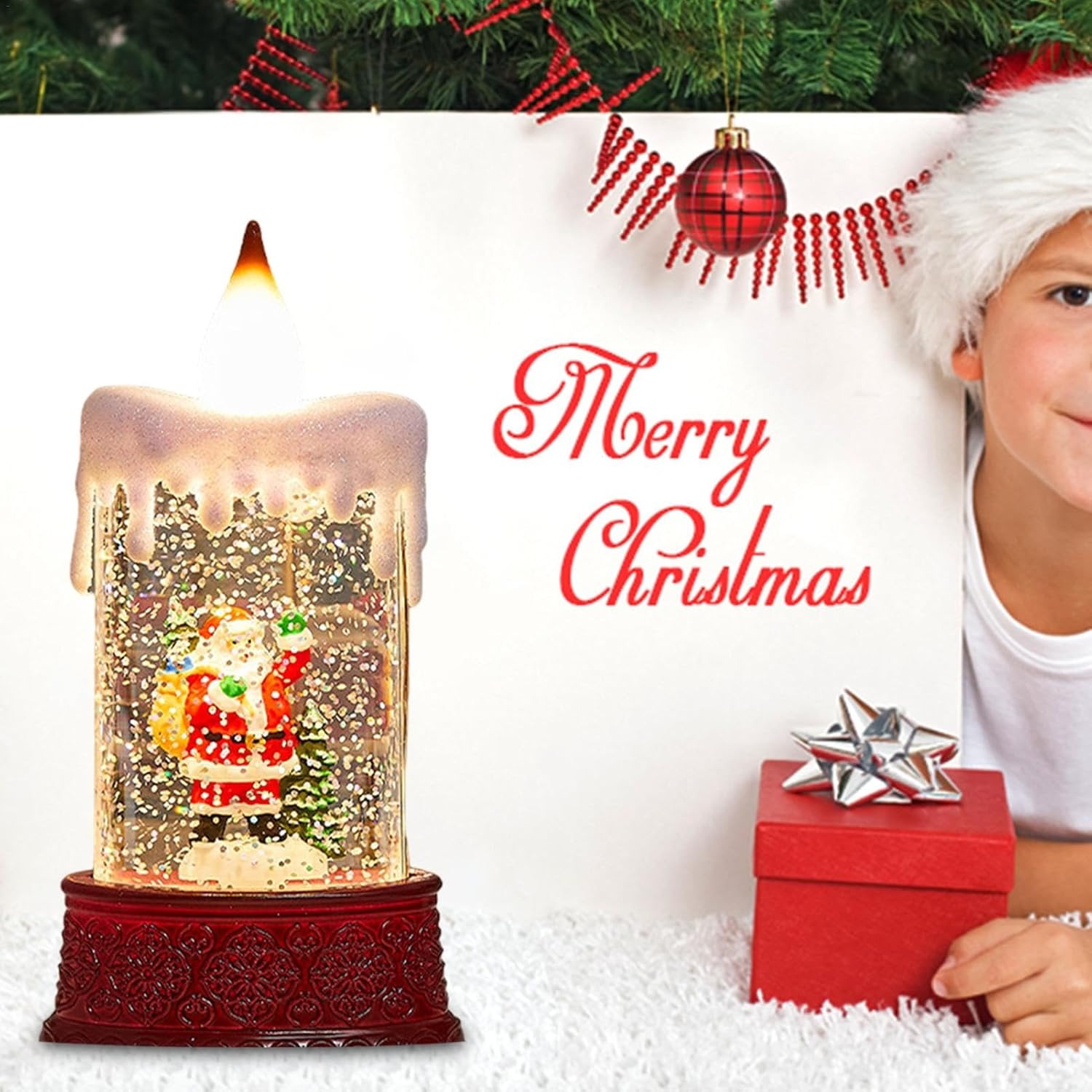 ✨Flash Sale✨Flame-Free Christmas Snowfall Candle