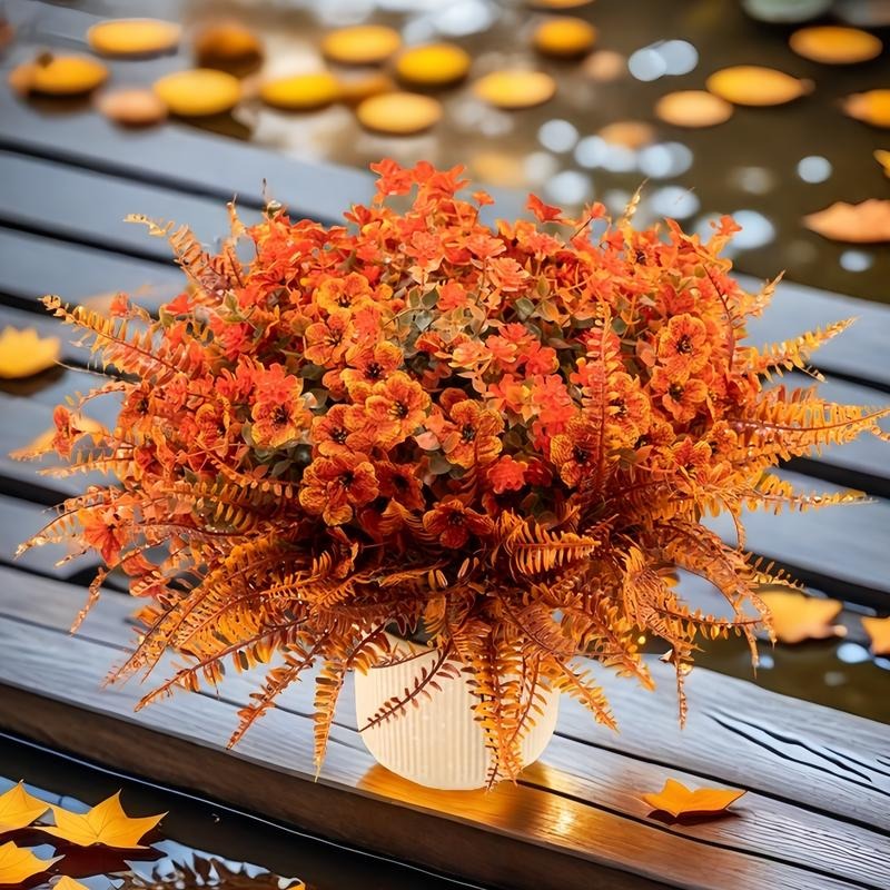 🔥HOT SALE🔥Realistic Fall Fake Flowers UV Resistant Outdoor Indoor Decor