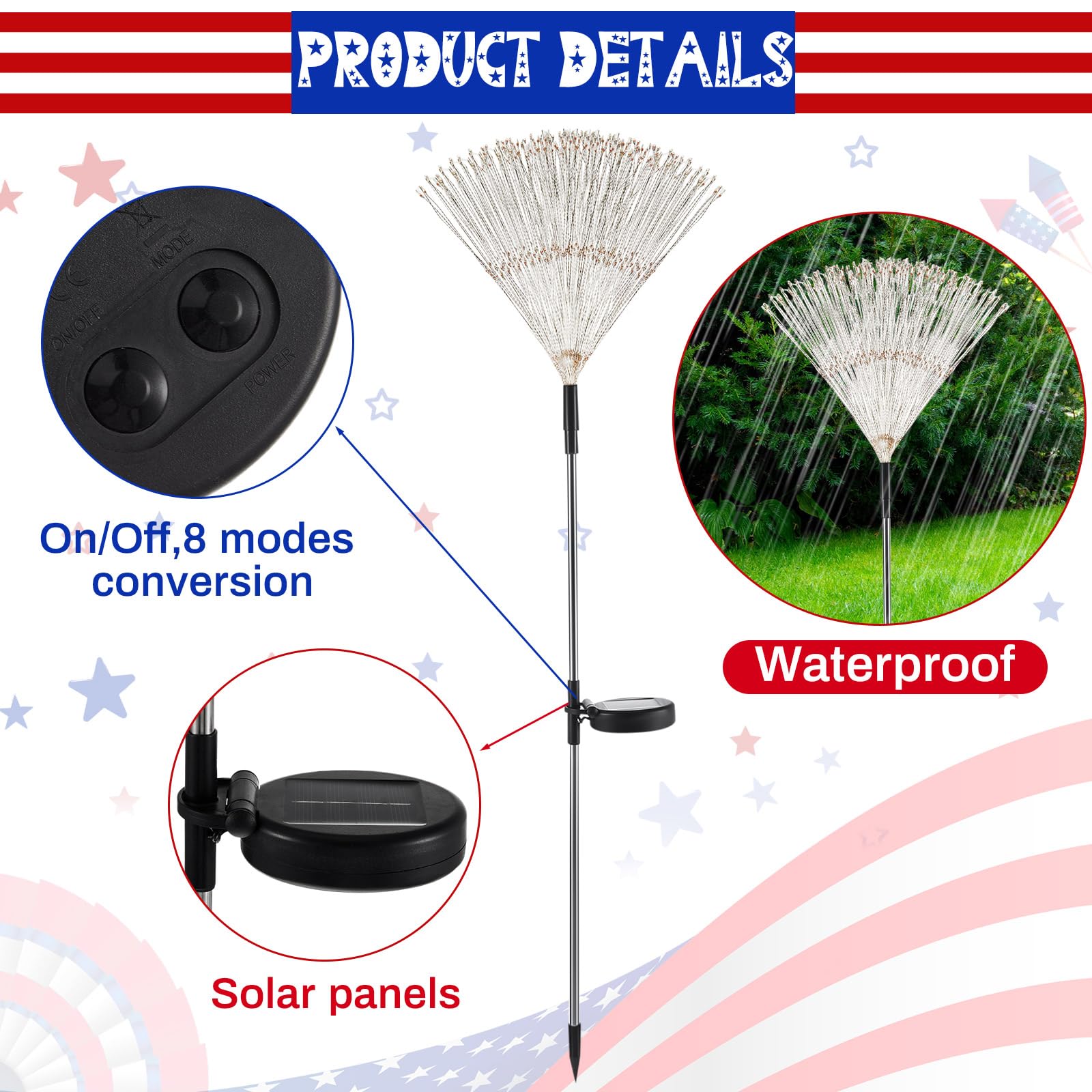 🔥Last Day 50% OFF🔥4th of July Solar Firework Lights