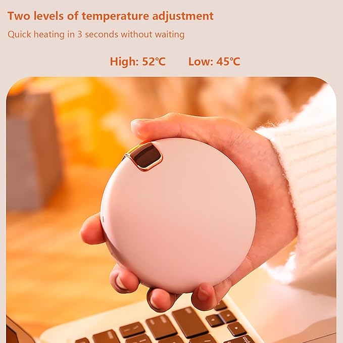 Rechargeable Hand Warmers with Cosmetic Mirror✅（Multifunctional 3 in 1）