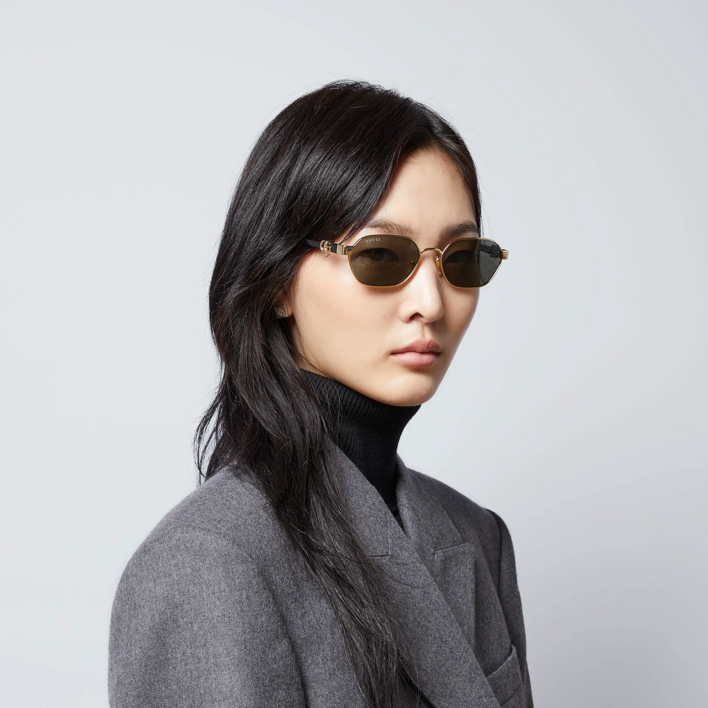 Gucci round frame sunglasses