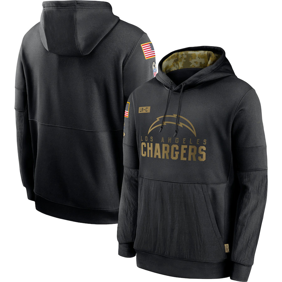 LOS ANGELES CHARGERS HEAVYWEIGHT HOODIE VETERAN02