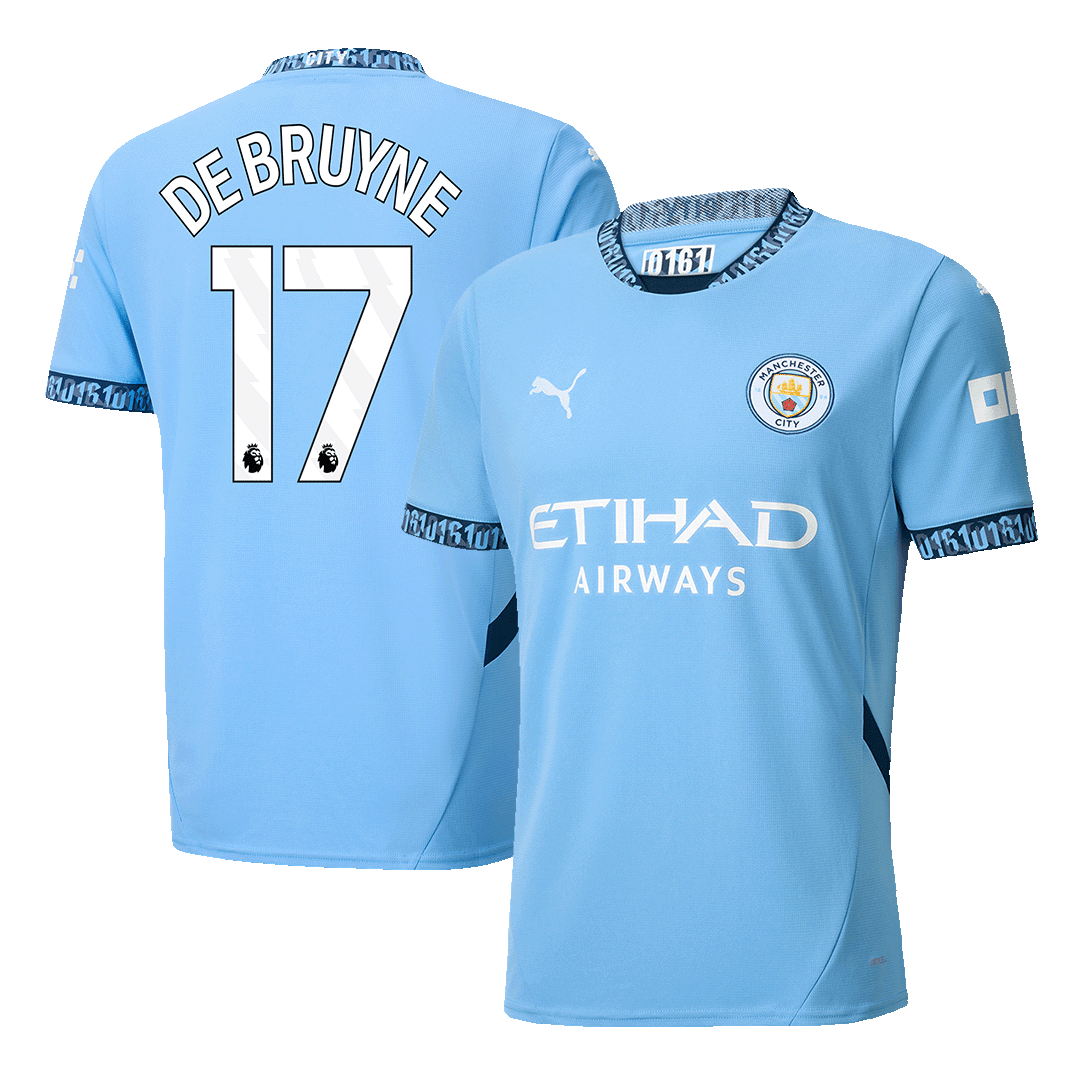 DE BRUYNE #17 Manchester City home football shirt 2024/25