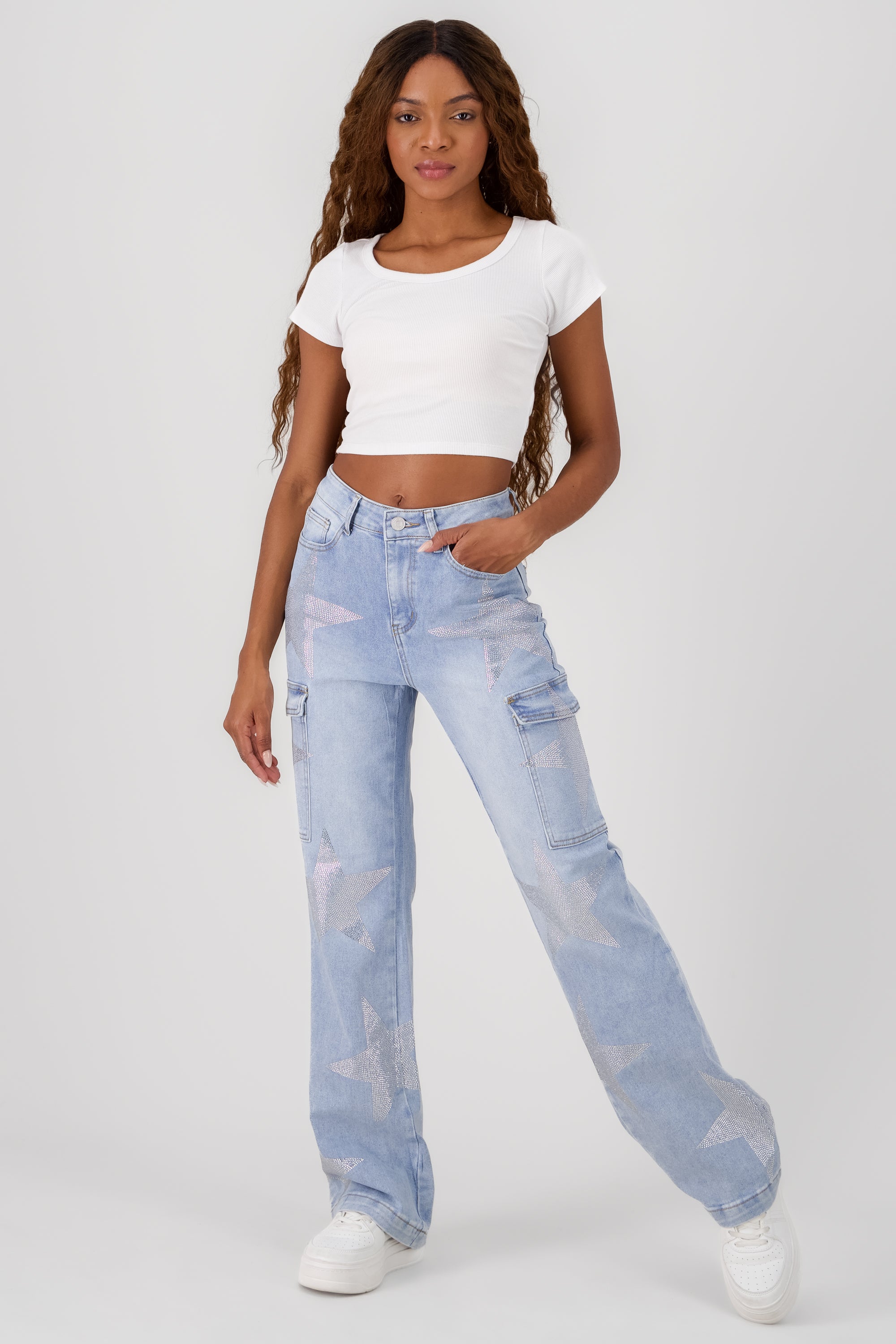 Cargo Wide Leg Jeans