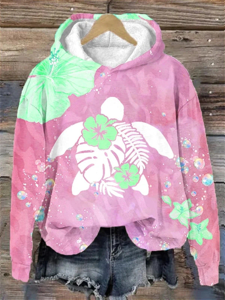 Floral Print Pullover for a Stylish Look with Long Sleeves
