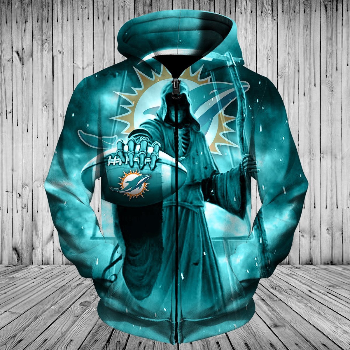 DOLPHINS 3D HOODIE 3