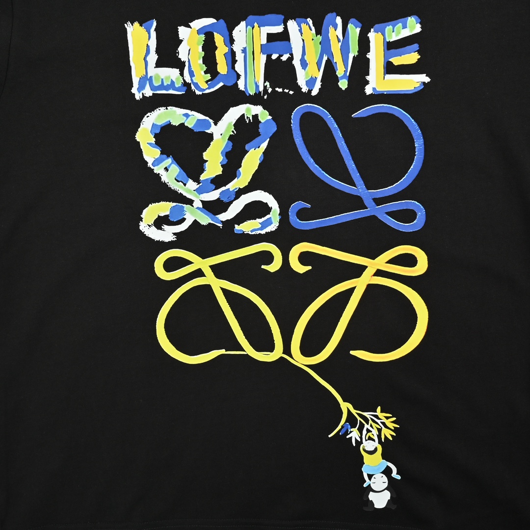 Loewe 24ss red panda short sleeve
