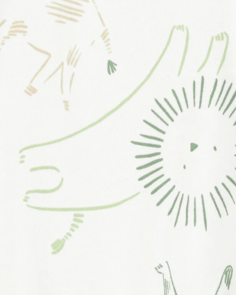 Carter's Baby Animal Print Snap-Up Cotton Sleep and Play