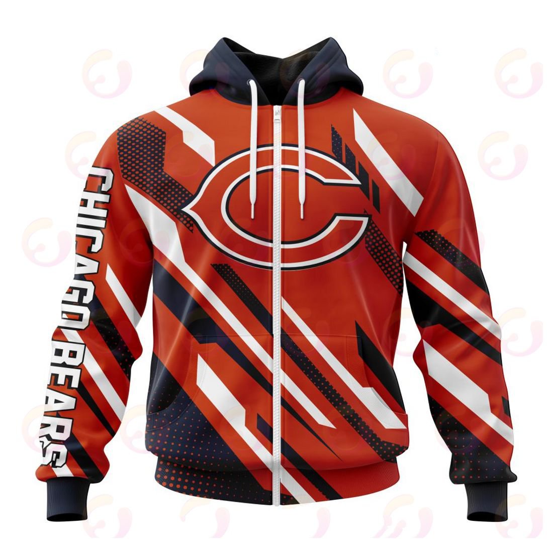 CHICAGO BEARS 3D HOODIE SPECIAL MOTOCROSS CONCEPT