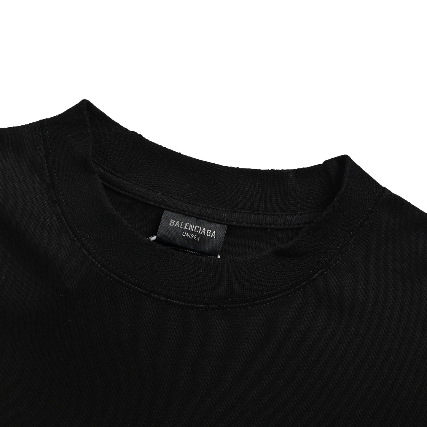 Balenciaga 3M mud-dyed distressed printed short sleeves