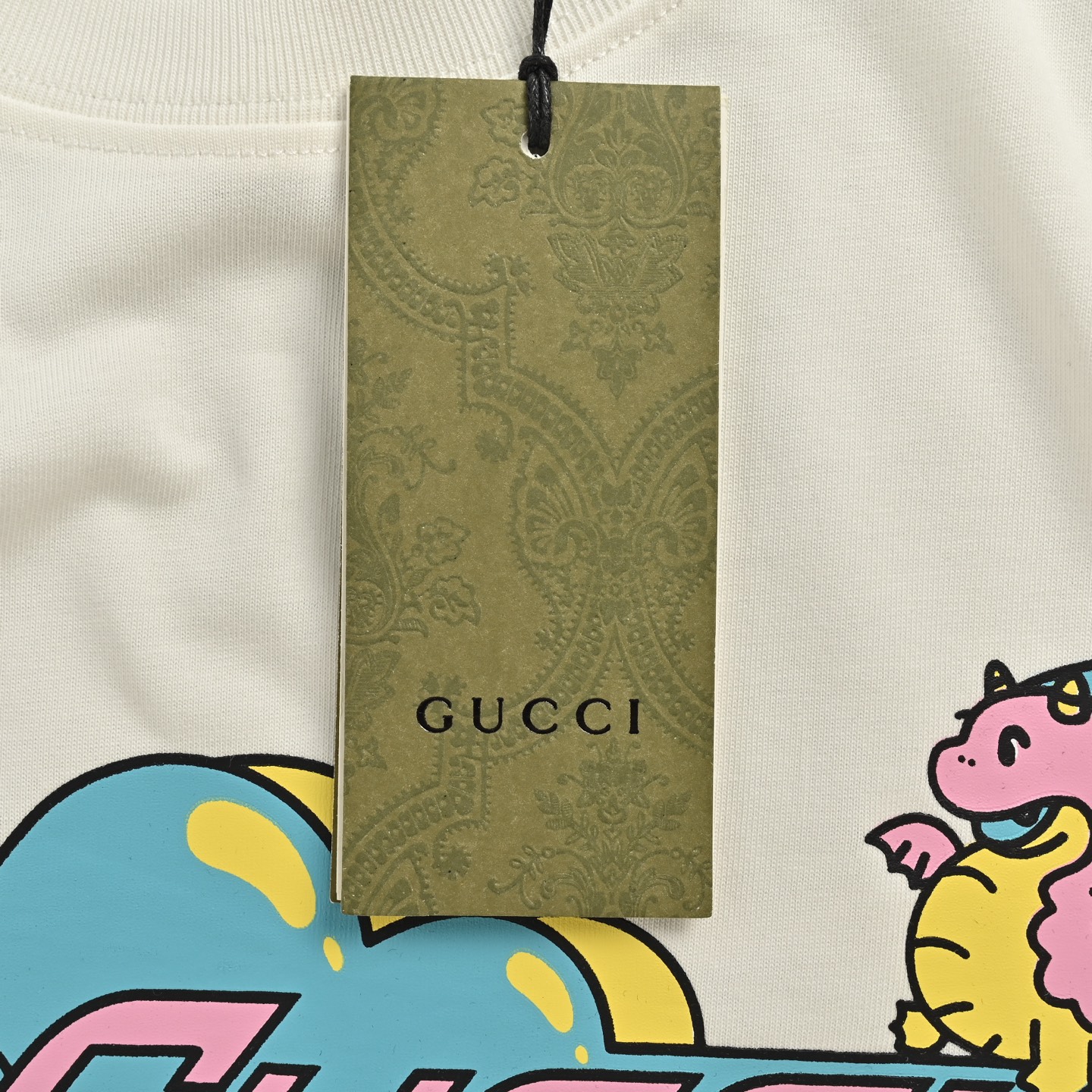 Gucci Bubble Dragon Print Short Sleeve