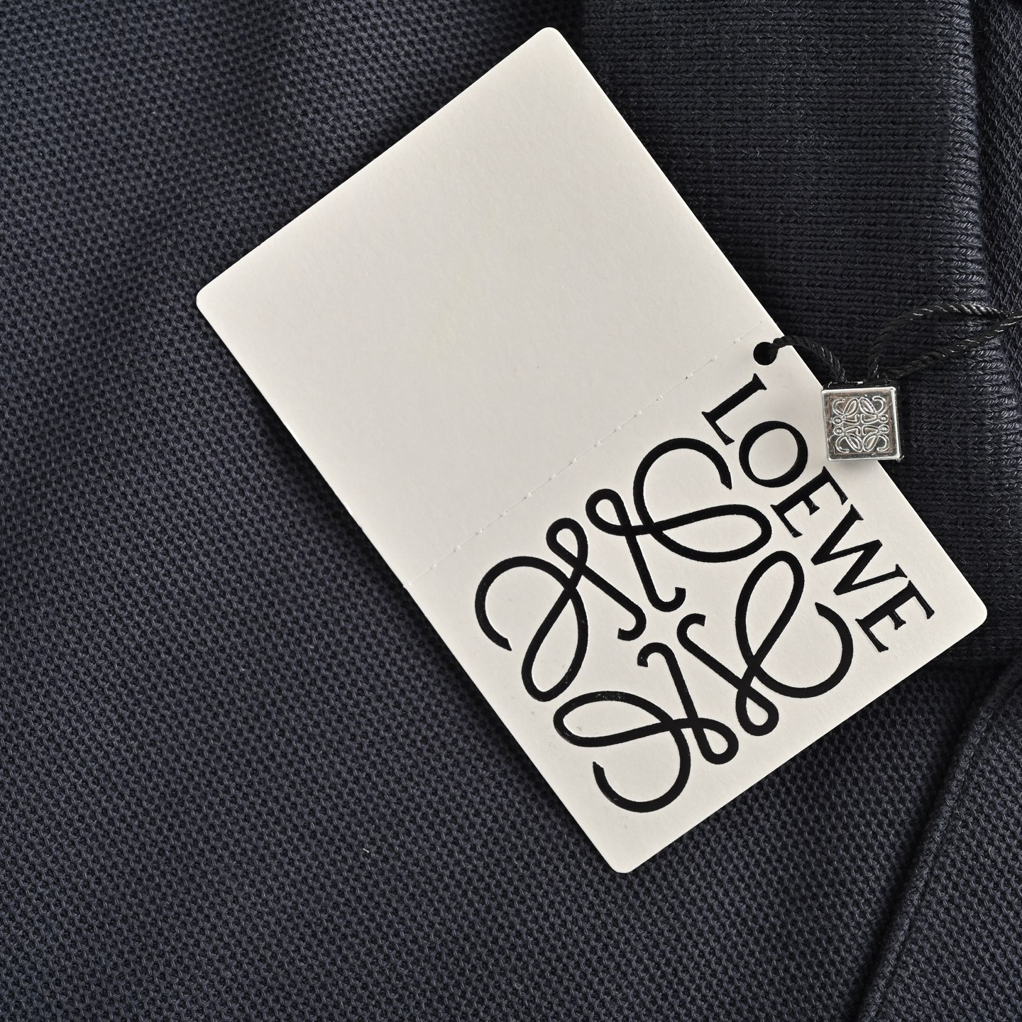 Loewe 25ss Polo short sleeve with embroidered logo on chest