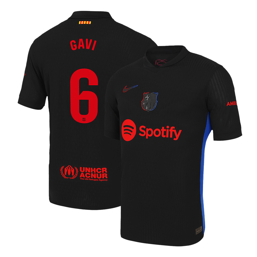 Authentic GAVI #6 Soccer Jersey Barcelona Away 2024/25