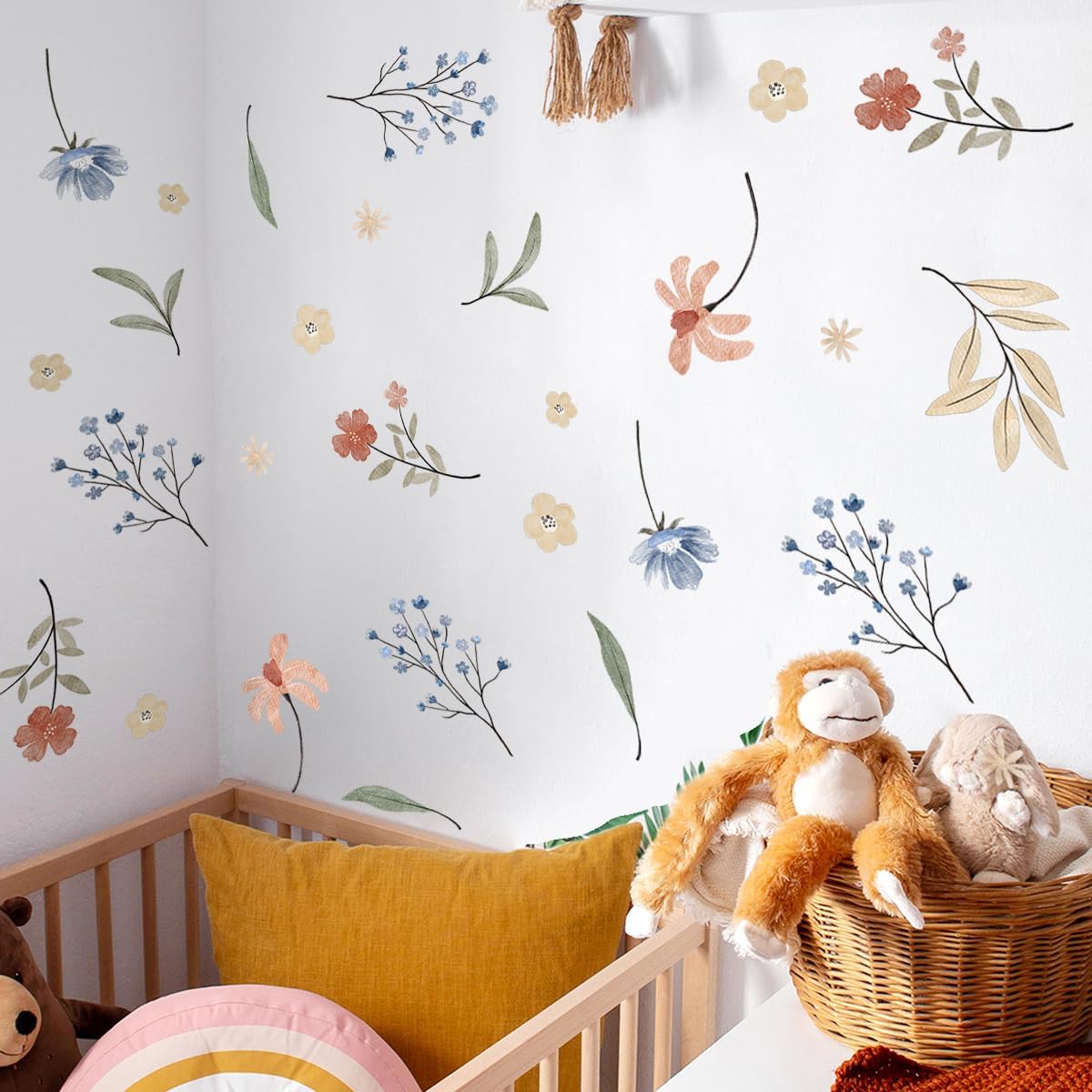 💖Last Day 49% OFF💖8 Sheets Removable Colorful Wildflower Wall Decal