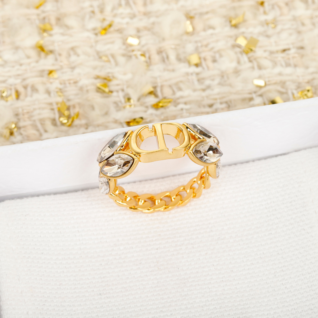 Dior wheat ear diamond ring