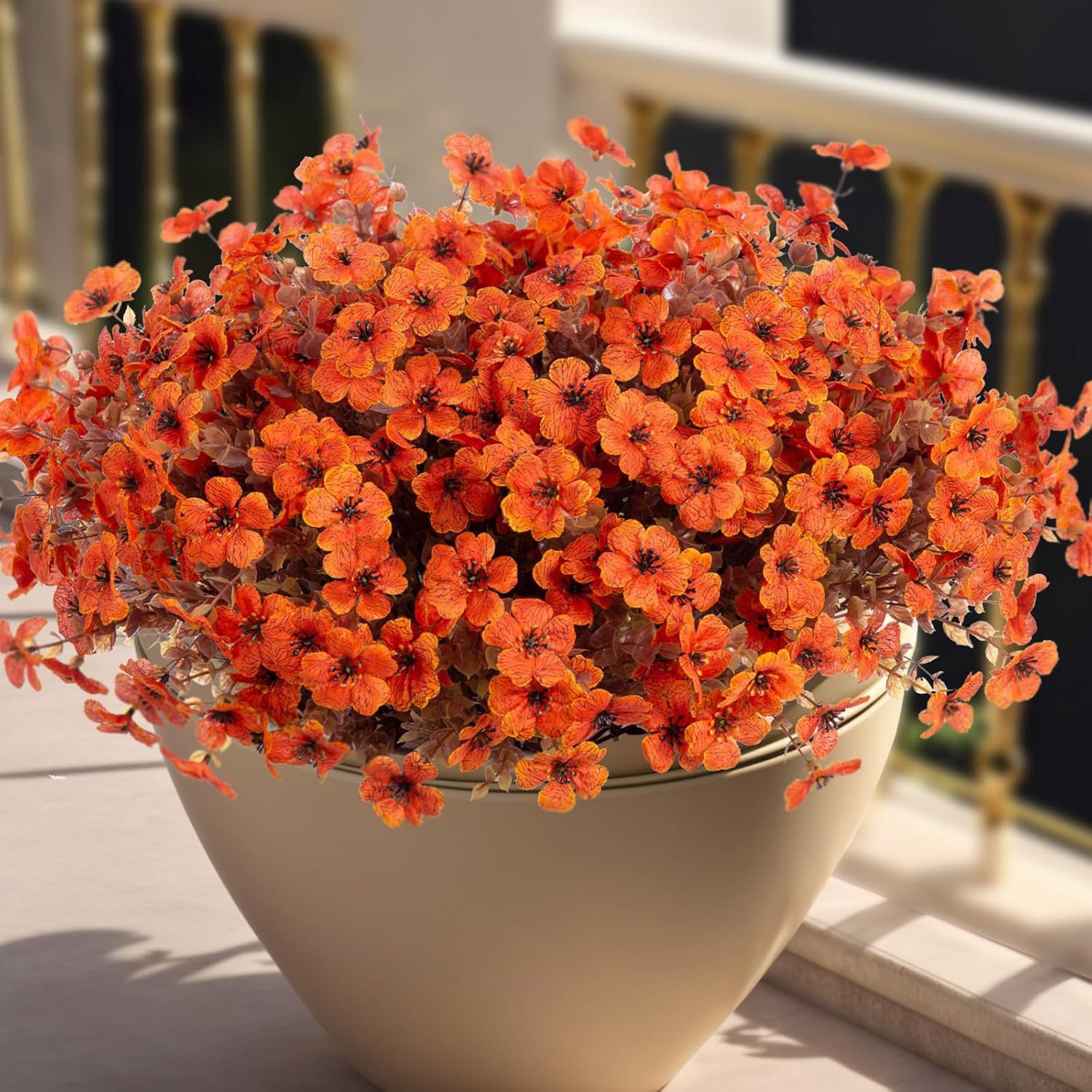 🏆Flash Sale⚡Artificial Fake Fall Plants Flowers for Outdoor Outside Decoration- UV resistant, Waterproof, Windproof