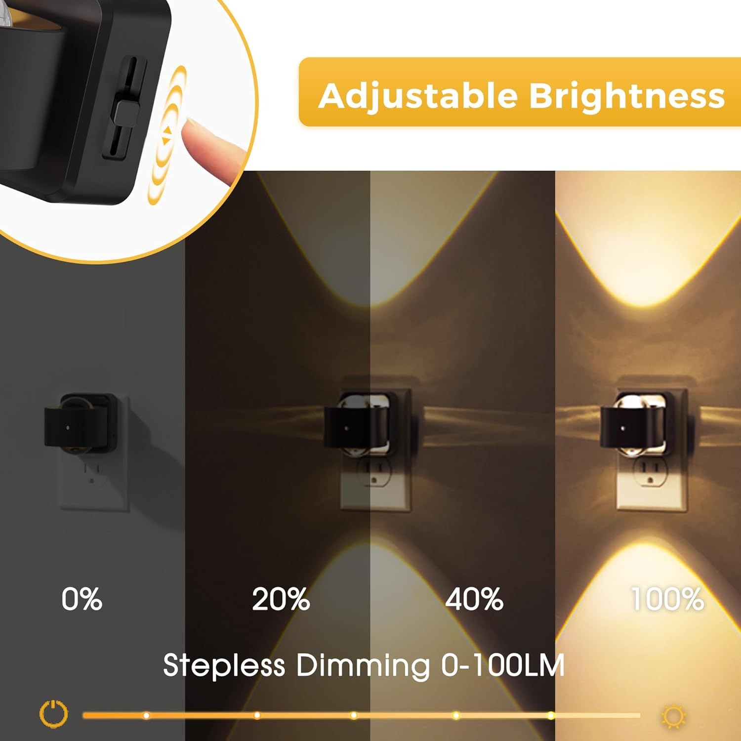LED Night Light Projector with Sensor Dusk to Dawn