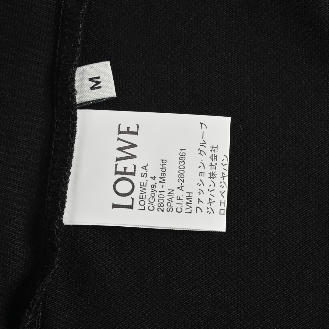 Loewe 22ss embroidered logo short sleeve