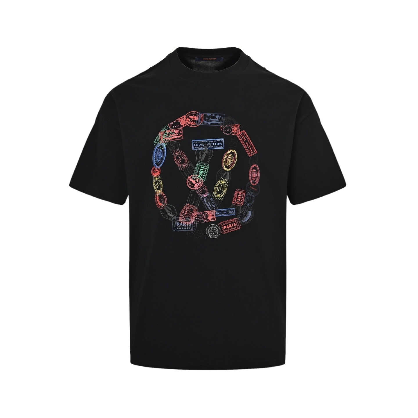 Louis Vuitton 25ss chain logo print short-sleeved shirt