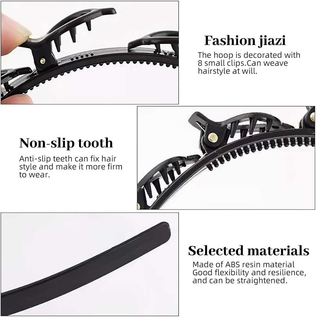 ⚡Flash Sale⚡Braided Headband With Clips