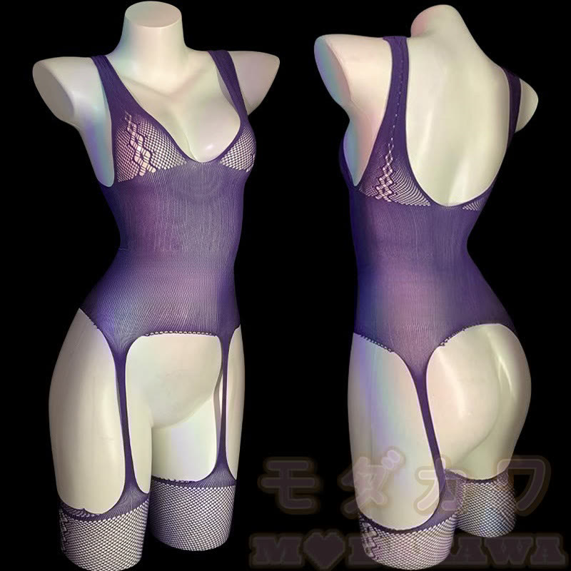 See-through Hollow Out Jumpsuit Lingerie