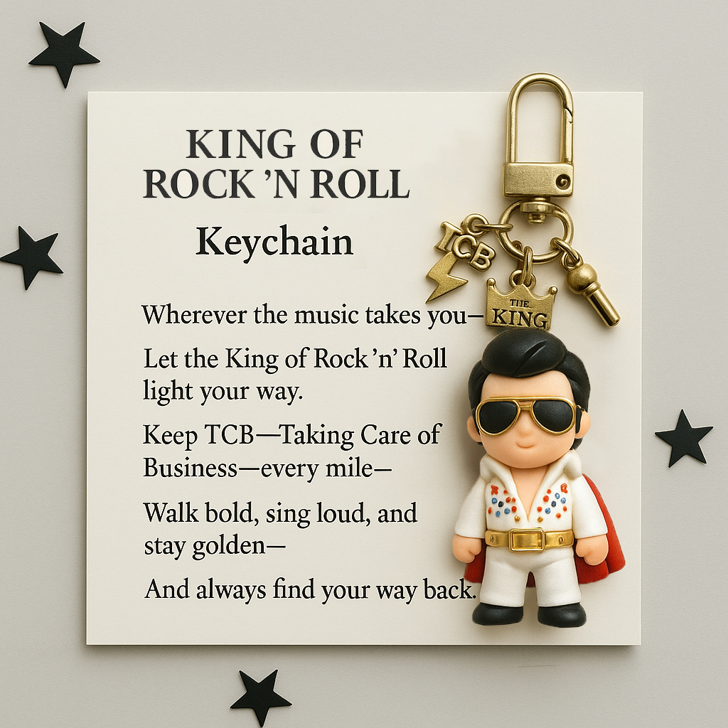 King of Rock ’n’ Roll Keychain