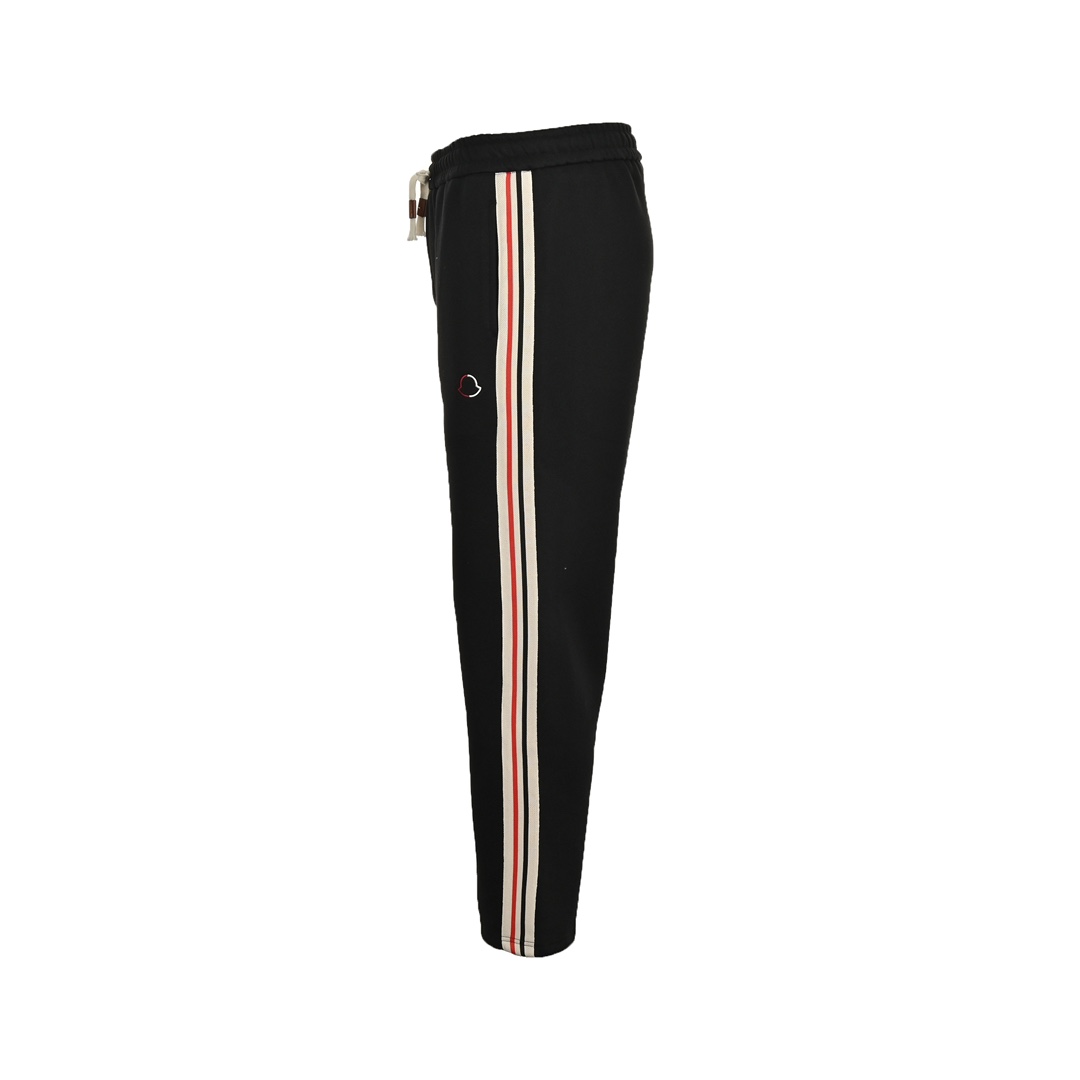 Moncler 24Fw embroidered logo webbing trousers