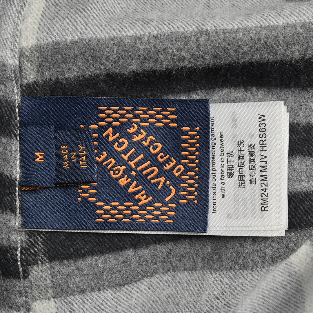 Louis Vuitton 24Fw flannel check shirt