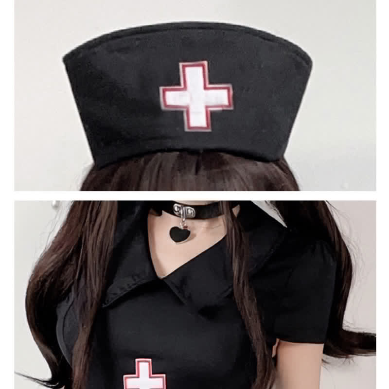 Cosplay Nurse Uniform Split Lingerie Dress