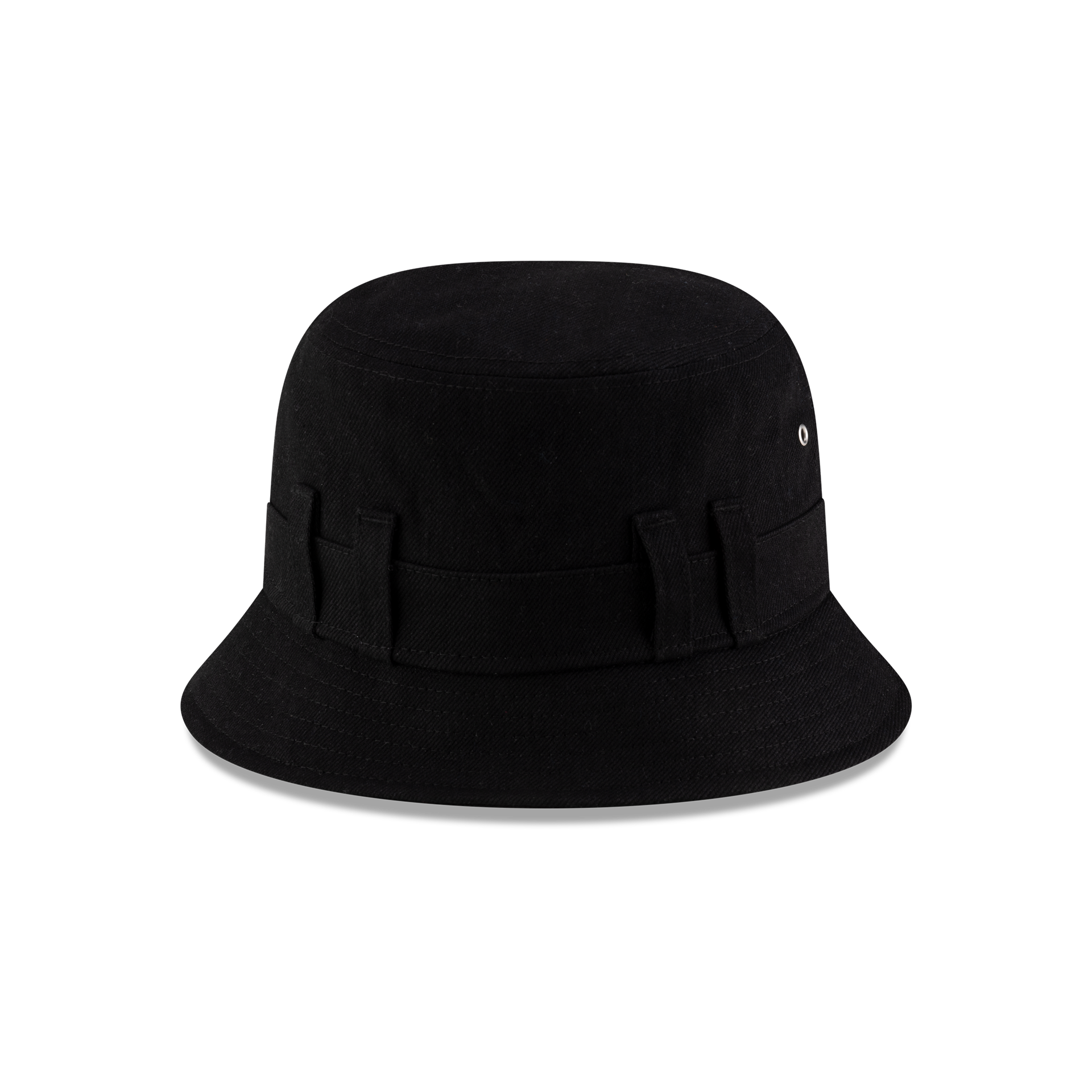 New Era Branded Belt Loop Denim Black Bucket Hat