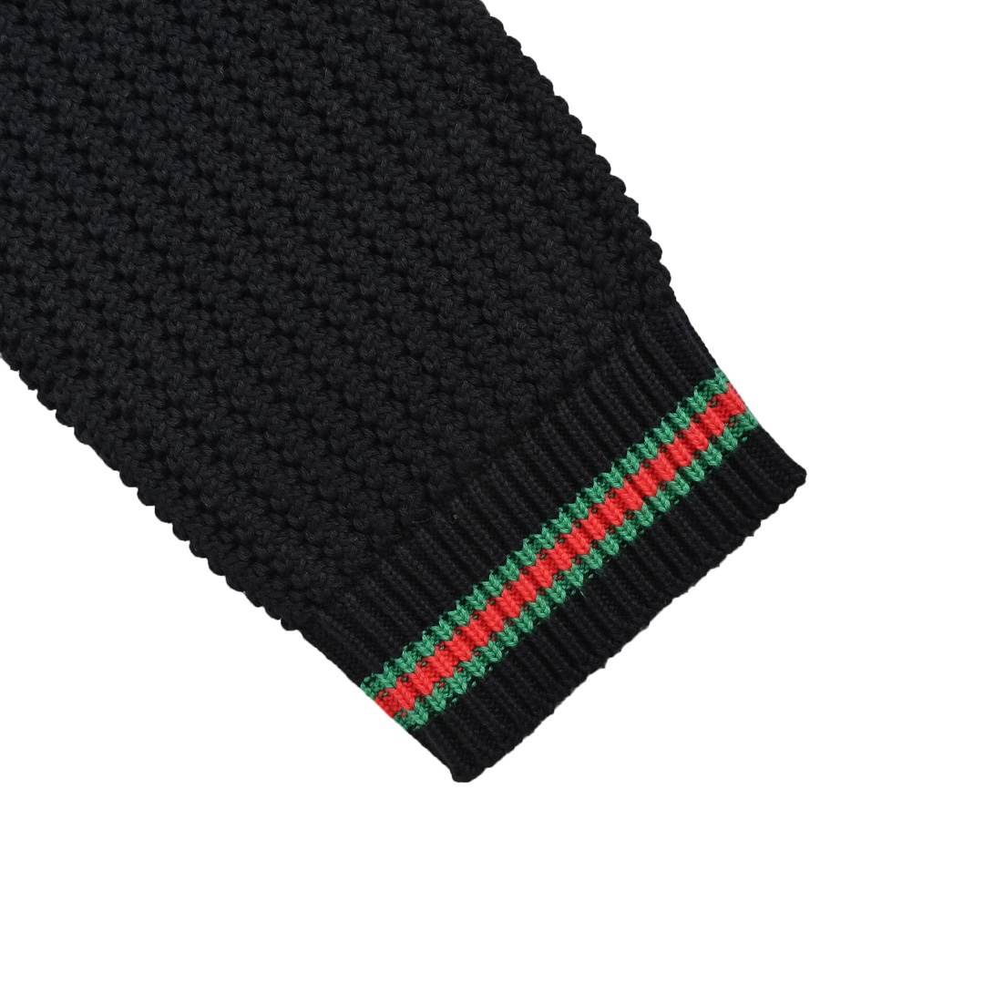 Gucci 24Fw hem striped chunky cardigan