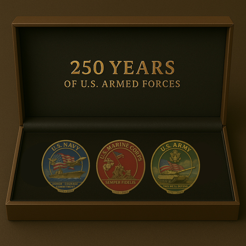 U.S. Military 250th Anniversary Commemorative Coins