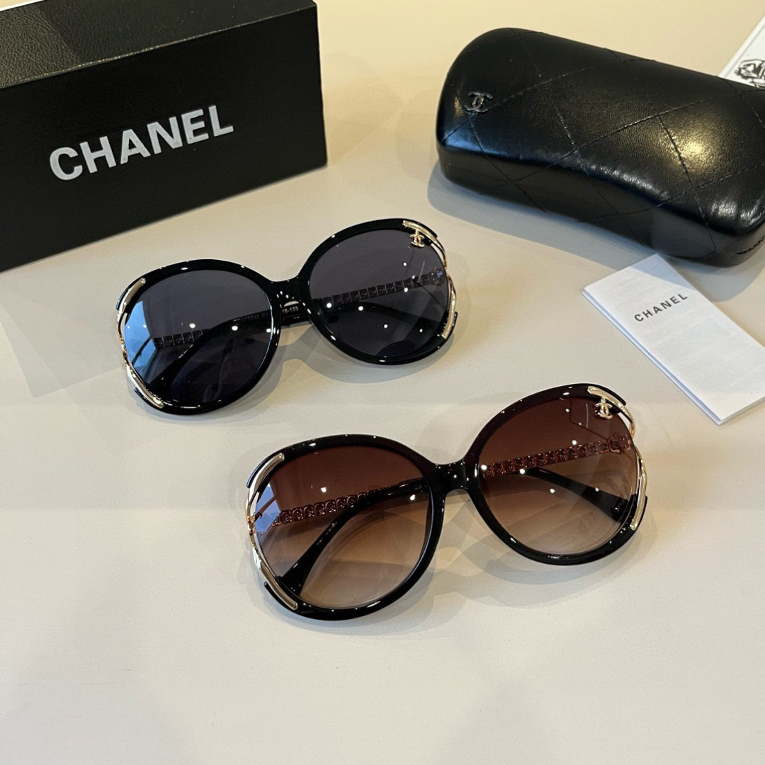 Chanel round frame sunglasses