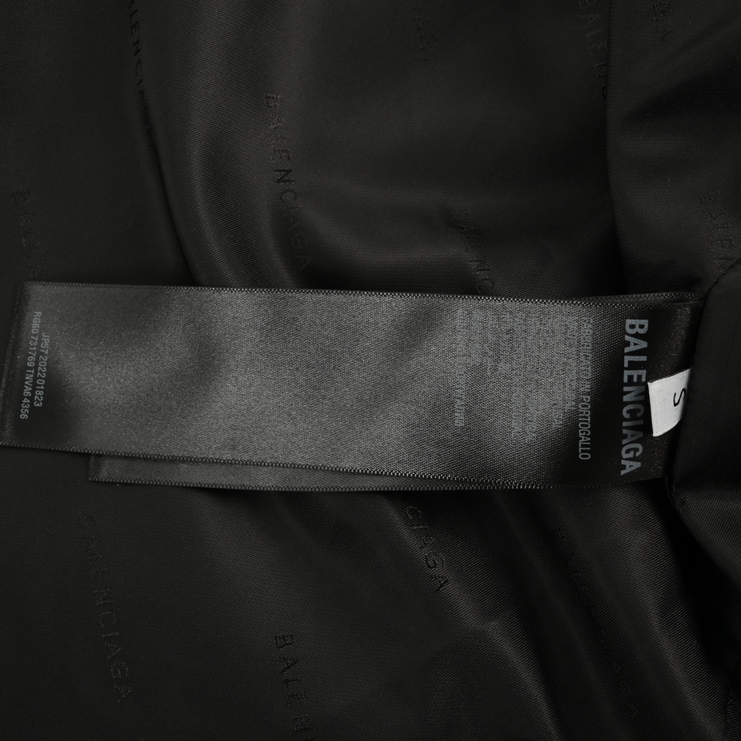 Balenciaga 24Fw pocket small logo long-sleeved shirt cotton coat