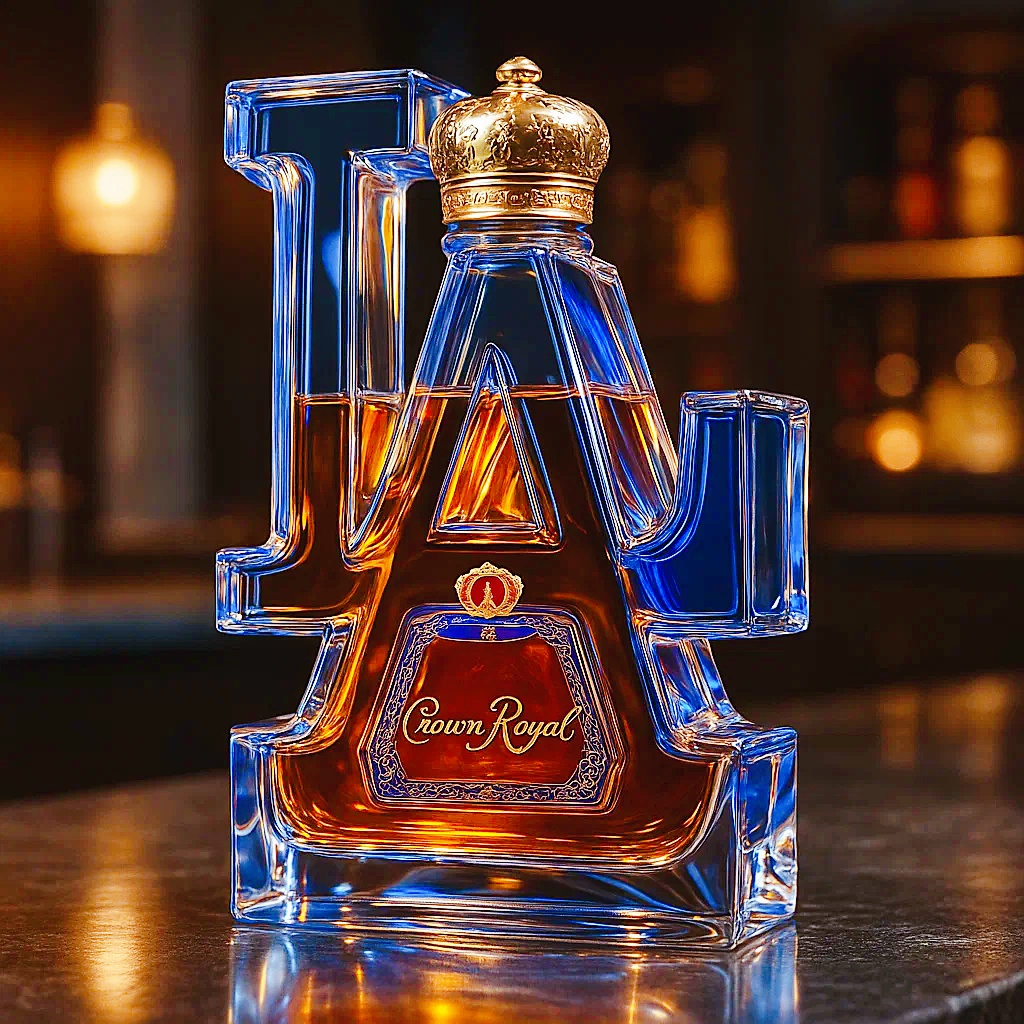 LA Whiskey Bottle