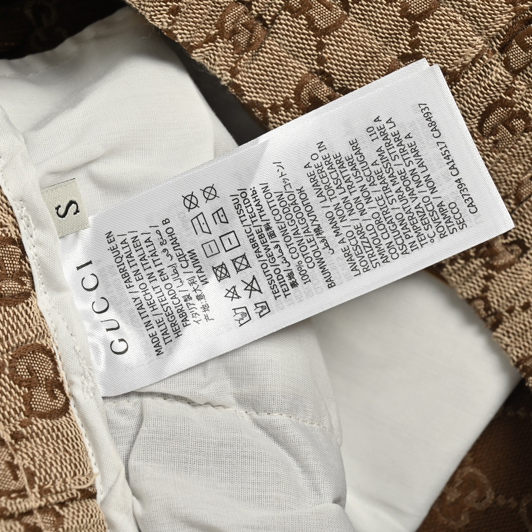 Gucci 24ss Double G printed jacquard canvas shorts