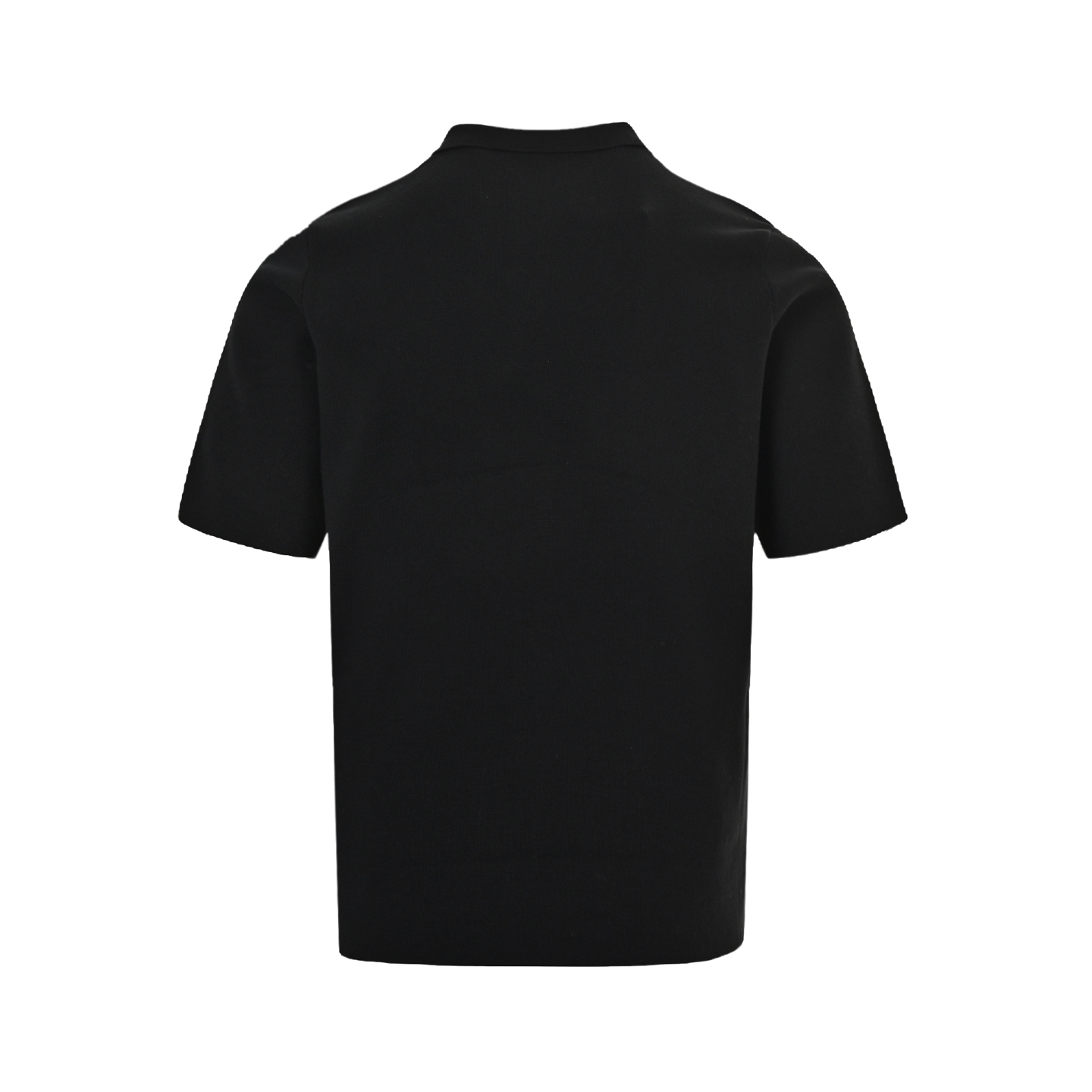 Prada triangle logo knitted Polo short sleeve