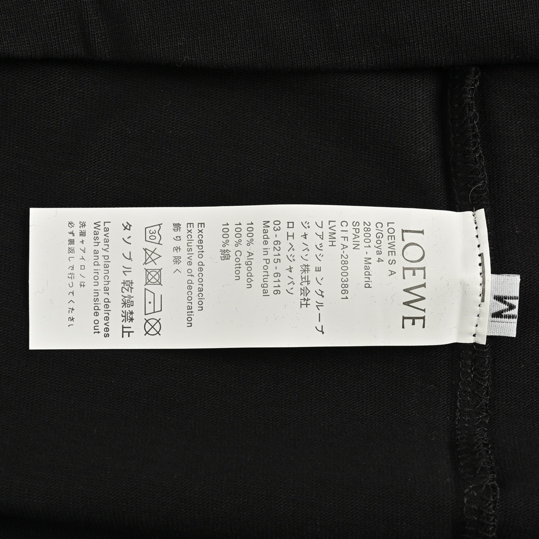 Loewe 24ss butterfly logo print short sleeves