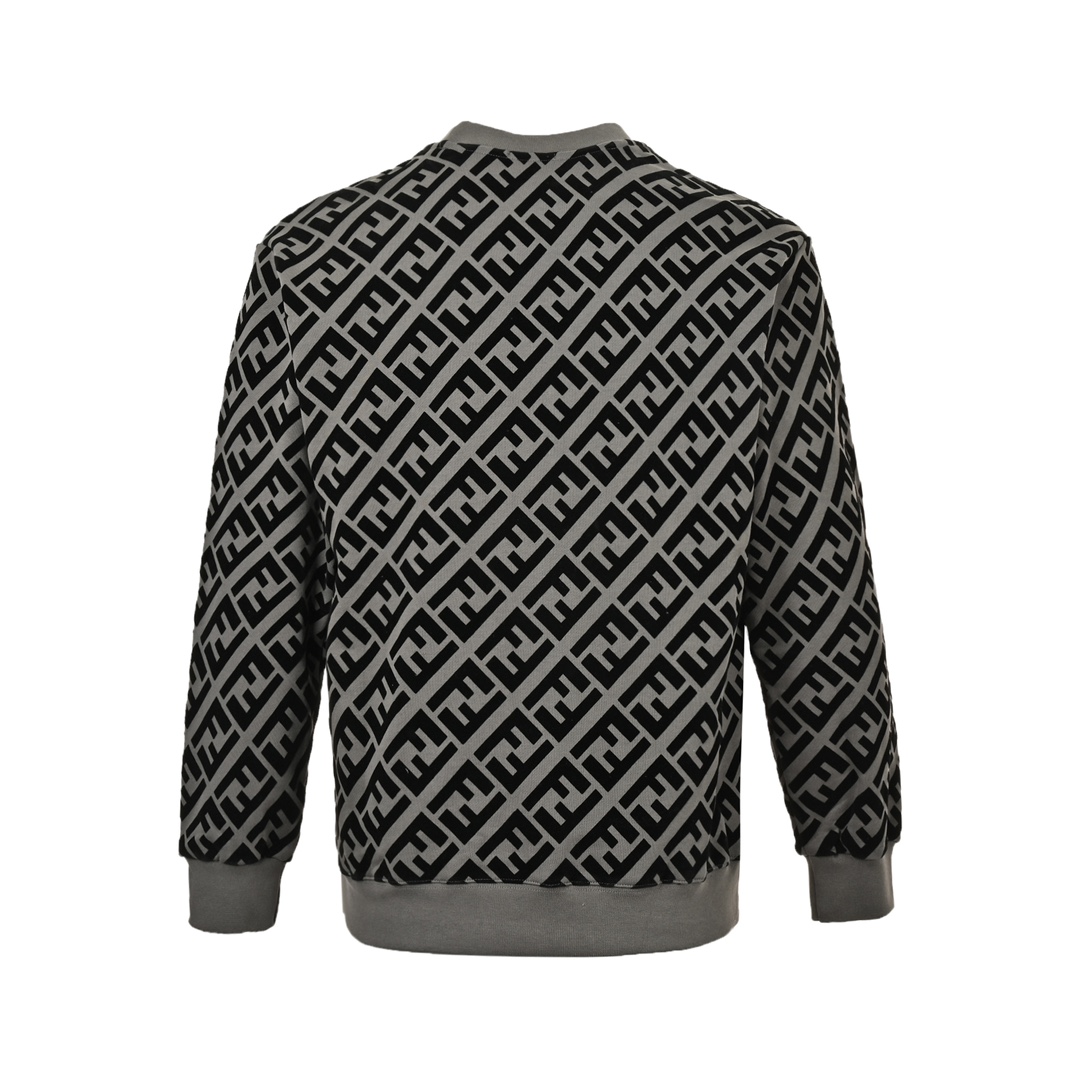 Fendi 24Fw FF flocked crewneck sweatshirt