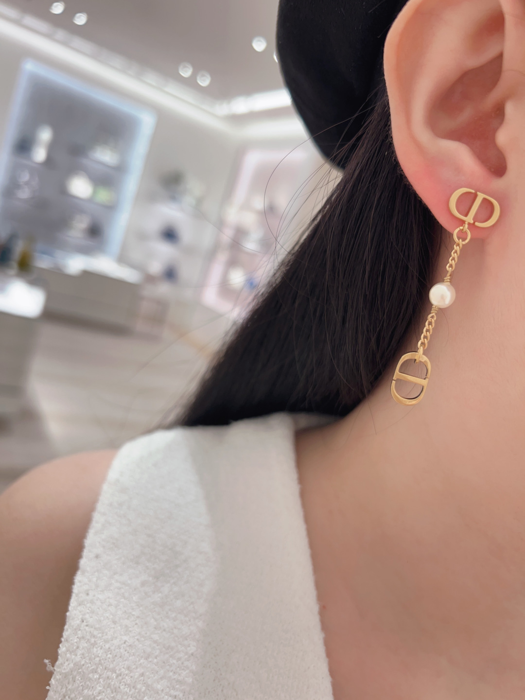 Dior CD tassel earrings