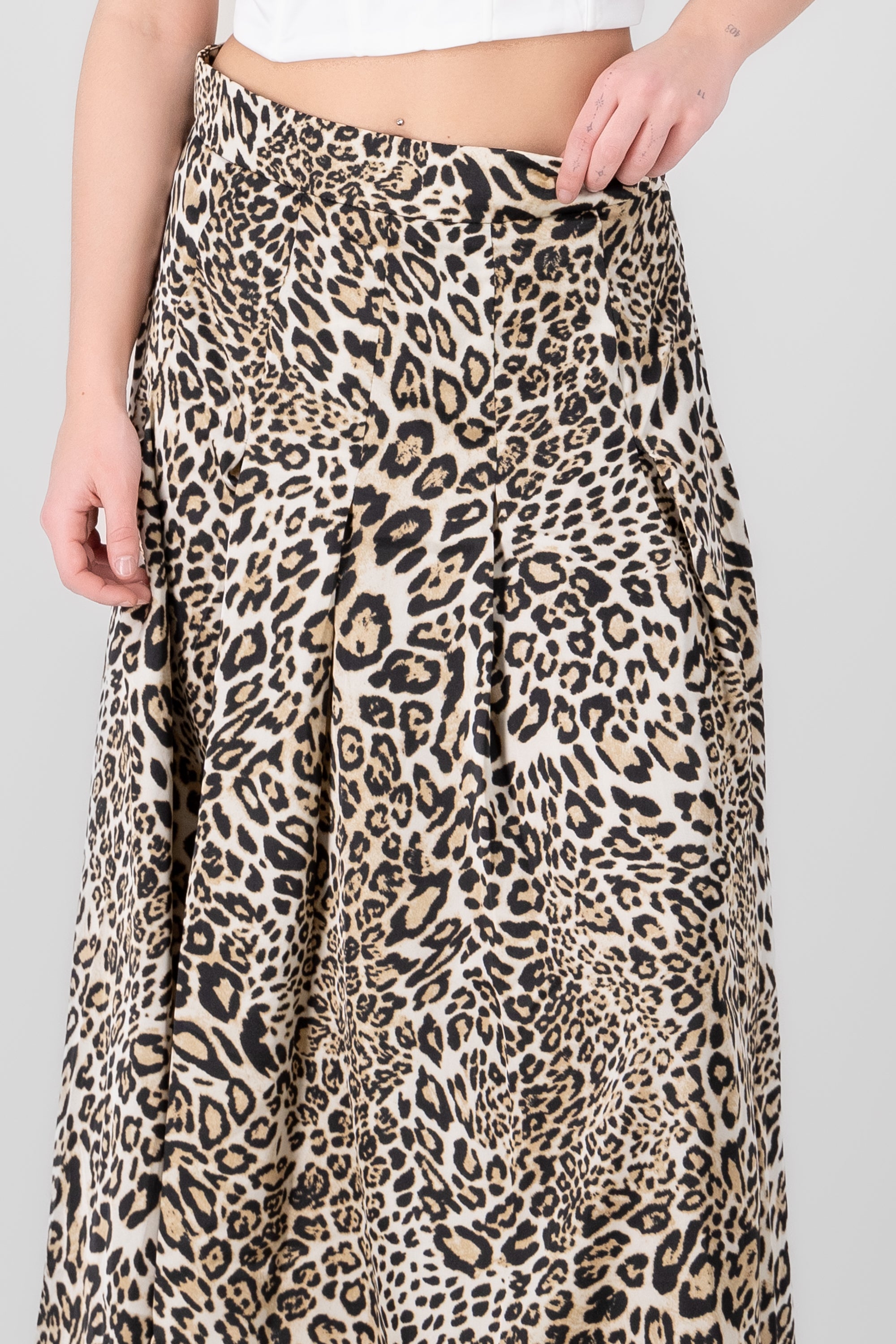 Animal Print Maxi Skirt