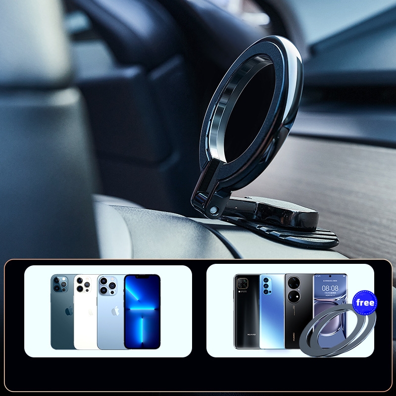 🔥Last Day 50% OFF🔥New Magsafe Car Mount Magnetic Ring Holder: Foldable Phone Navigation Stand