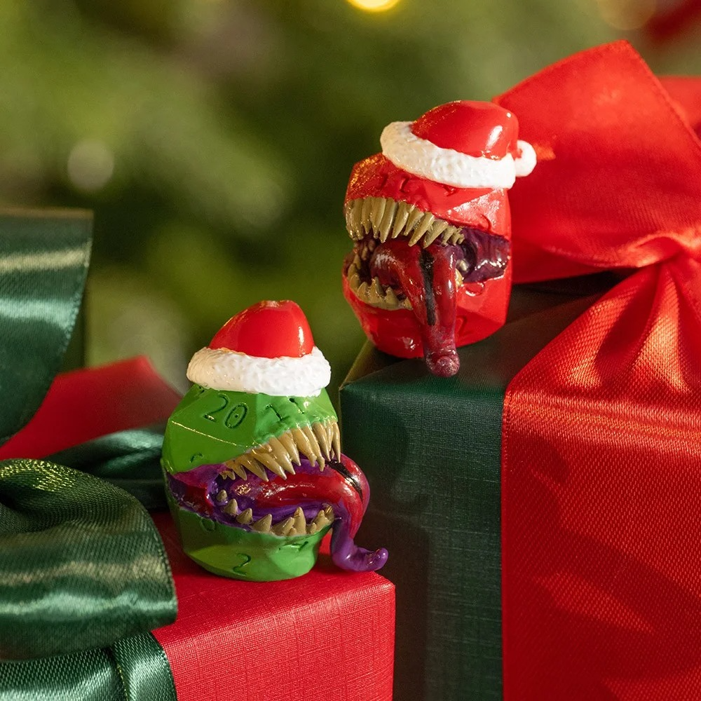 Christmas table decoration DND resin monster dice🎲